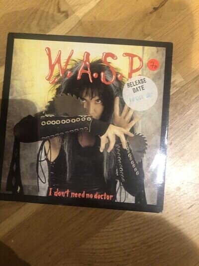 WASP. 7” Promo. I Don’t Need No Doctor. Cover Good Vinyl Super