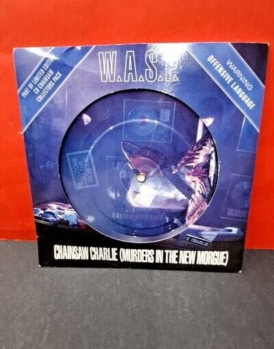 W.A.S.P Chainsaw Charlie Ltd Edition 7" Picture Disc Vinyl 1992 CG H18