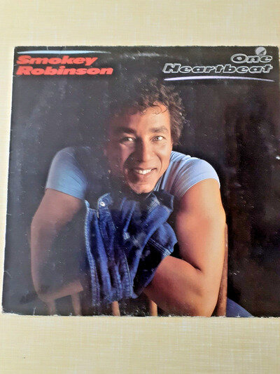 SMOKEY ROBINSON 'ONE HEARTBEAT' VINYL LP 0RIGINAL 1987 1ST RECORDING