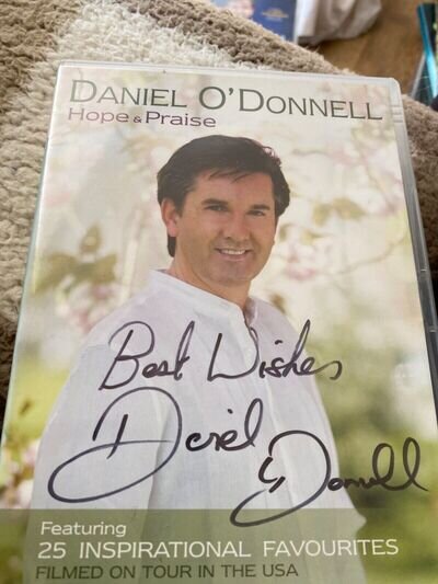 Genuine Daniel O'Donnell Signed Autographed DV D. Hope and Praise