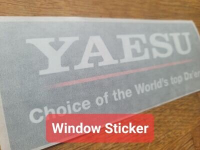 Yaesu - Car Window Radio Sticker - Ham Radio DX Sticker 160x60mm ftdx