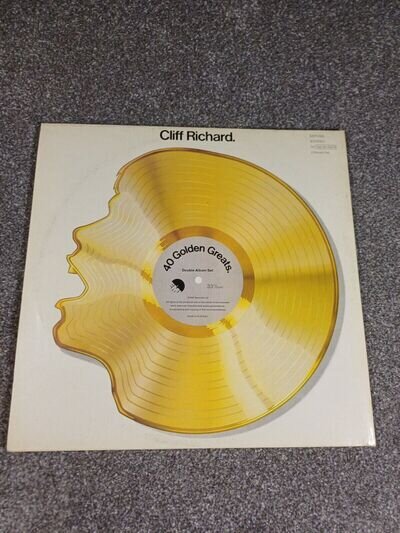 Cliff Richard 40 Golden Greats LP Album Vinyl Record Pop EX