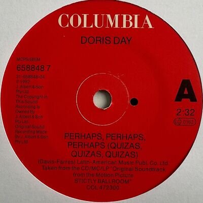 Doris Day - Perhaps, Perhaps, Perhaps - 7” Vinyl Single