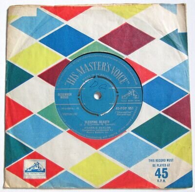 Frankie Avalon - 7" UK 45 - Sleeping Beauty - 1961 - HMV 45-POP 951 - Good/VG