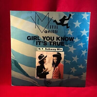 MILLI VANILLI Girl You Know It's True 1988 UK 12" Vinyl Single cooltempo record