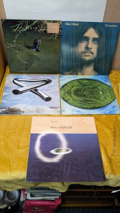 Mike Oldfield X 5 VINYL ALBUMS LPs 12" * VG+ TO EX+ *