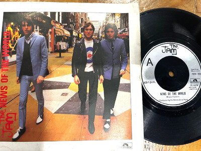 THE JAM "NEWS OF THE WORLD / (3 X TRACK EP) PICTURE SLEEVE 7" RECORD 1978