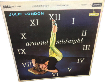 JULIE LONDON around midnight 1960 UK LONDON MONO VINYL LP FREE UK POSTAGE