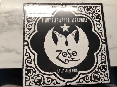 jimmy page and the black crows marbled black and white vinyl