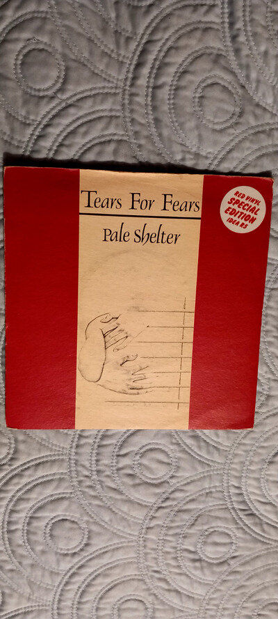 Tears for fears pale shelter red vinyl 45