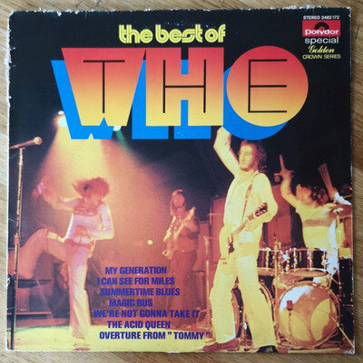 The WHO ‎– Belgium Stereo Compilation LP: The Best Of The Who. Polydor 2482 172