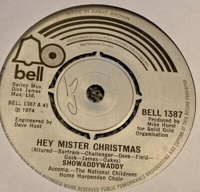 showaddywaddy - Hey Mister Christmas - 7” Vinyl