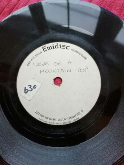 NORTHERN SOUL RARE 'LOVE ON A MOUNTAIN TOP' ROBERT KNIGHT EMIDISC PRESSING