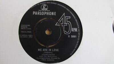 Adam Faith We Are in Love/Made For Me 7" 1963 **EX**