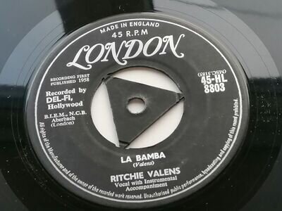 RITCHIE VALENS 1958 U.K. LONDON 45 LA BAMBA DONNA 45-HL-8803