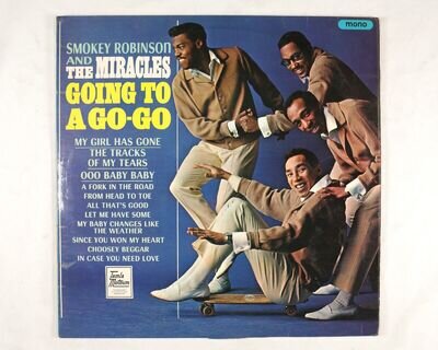 SMOKEY ROBINSON AND THE MIRACLES ‎ - GOING TO A GO-GO 1966 UK VINYL LP - VG/VG