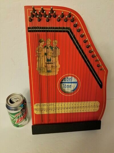 Vintage German JUBEL TONE Small String Harp Lute 1976