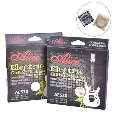 AE530 Electric Guitar Strings 1st-6th Nickel Alloy Full Set Hexagonal Core J`LR