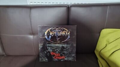 OBITUARY -1ST THE END COMPLETE- AWESOME RARE 1ST PRESS LP VINYL R/C RECORDS 1992