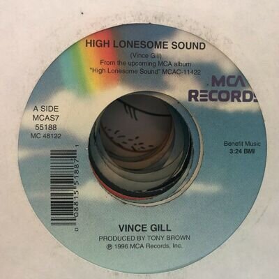 Vince Gill High Lonesome Sound 1996 Original Us Country 7" vinyl