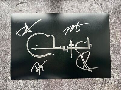 American rock band Clutch signed 12x8 photo