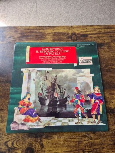 Monteverdi - Il Ritorno D'Ulisse In Patria - TV37016S - 3LPs - Stereo - UK - EX