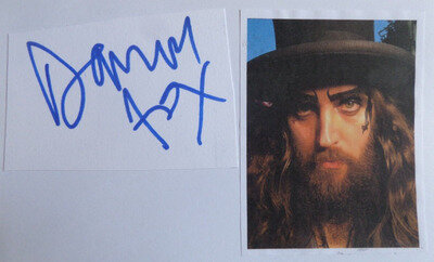 DAMON FOX THE CULT, BIGELF, AUTOGRAPH.