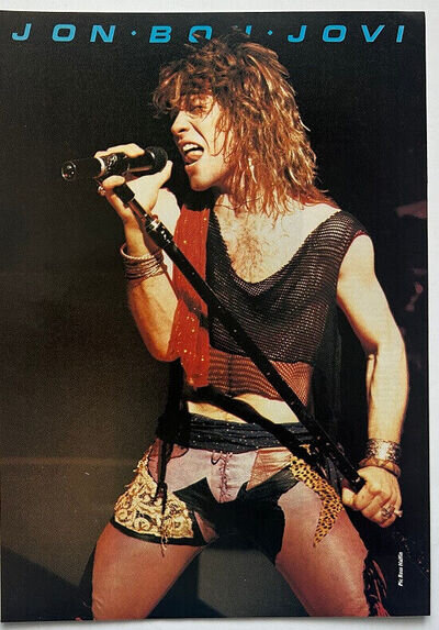 JON BON JOVI ~ 1985 Full page UK magazine poster