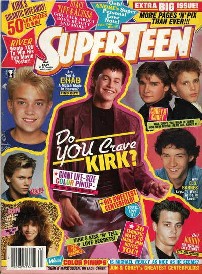 SuperTeen Magazine May 1988 Kirk Cameron Michael Jackson TIffany Madonna Bon Jov