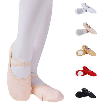 Canvas Split Sole Dance Ballet Shoes Girls Children Adults Dance Gymnastics Yoga