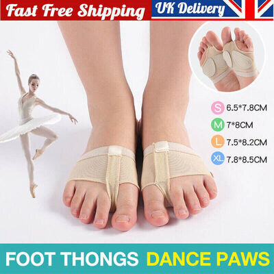 1 Pair Foot Thongs Forefoot Dance Paws Cover Toe Pads Half Lyrical Relieve Pain