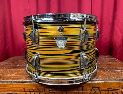 1970s Ludwig Standard 9x13 Tom Drum Lemon Strata