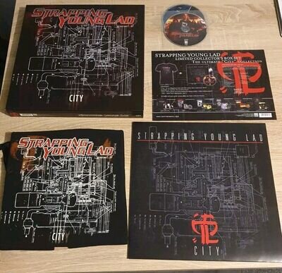 Strapping Young Lad "City" LP Vinyl - Limited Collectors Box Set - With T Shirt