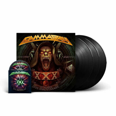 Gamma Ray - 30 Years Live Anniversary. Triple Vinyl 12" 3XLP Album + Blu-ray