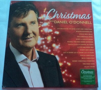 Christmas With Daniel O'Donnell Green Vinyl LP SIGNED Christmas Card SEALED 2017