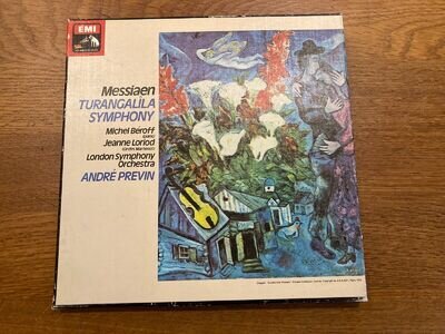 SLS 5117 Messiaen TURANGALILA SYMPHONY Previn LSO TAS List 2 LP BOX SET Quad