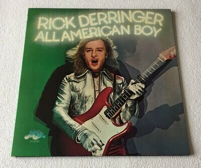 RICK DERRINGER ~ ALL AMERICAN BOY ~ 1973 US 12-TRACK VINYL LP RECORD + G/FOLD