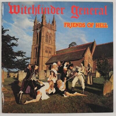 WITCHFINDER GENERAL - FRIENDS OF HELL 1983 UK RELEASE VINYL LP ALBUM - VG+/VG+