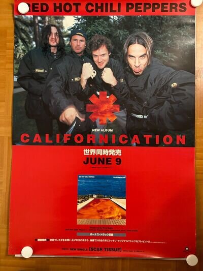 Red Hot Chili Peppers Californication 1999 Japan Original Promo Poster B2 20x28