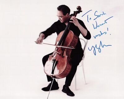 YO-YO MA Signed Autographed 8x10 Photo Presidential Medal of Freedom COA Cellist