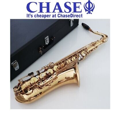 Saxophone Bb Tenor - Gold Finish Intermusic Sax & Hard Case - Full Outfit - 16 _