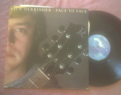 RICK DERRINGER-FACE TO FACE LP DEMO STAMPED SLEEVE