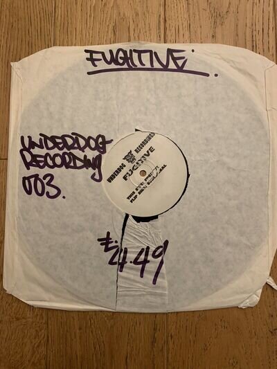 Fugitive Subliminal Underdog 12 Vinyl Records Hardcore Breakbeat Jungle Original