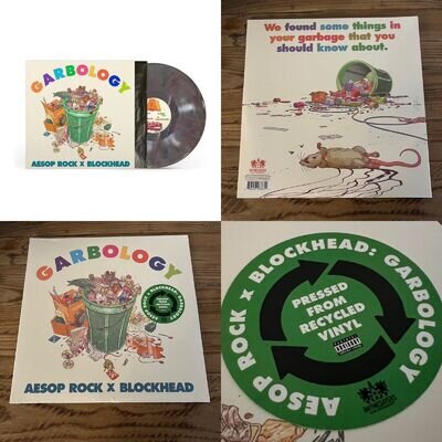 AESOP ROCK X BLOCKHEADS 🔸 GARBOLOGY 🔸 RECYCLED COLOUR VINYL 🔸 NEW & SEALED