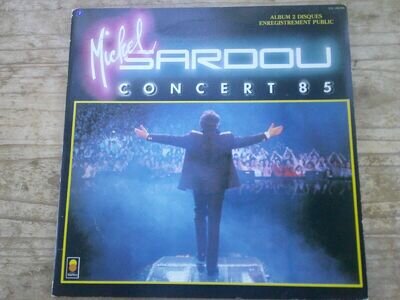 MICHEL SARDOU "CONCERT 85" 2 x VINYL LP SET GATEFOLD SLEEVE ORIG PRESSING