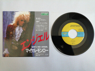 MICHAEL MONROE / HANOI ROCKS - SHE'S NO ANGEL - JAPAN JAPANESE 7" - RARE PICTURE