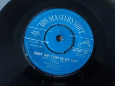 Fabian - About This Thing Called Love / String Along - UK press - 7", Single