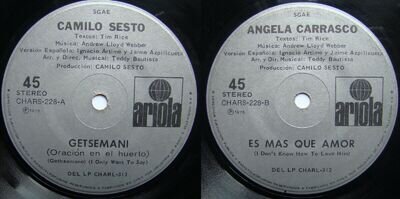 CAMILO SESTO GETHSEMANE JESUS CHRIST SUPERSTAR 1976 IN SPANISH UNIQ CHILEAN PRS!