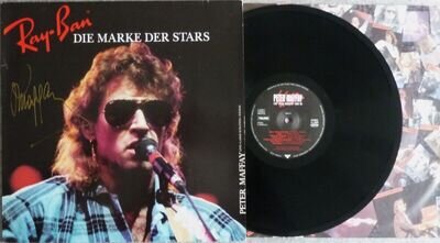 RARE~EX+ SIGNED~PETER MAFFAY~RAY-BAN~LIVE~LTD ED~1988 GERMANY TELDEC DMM ST LP