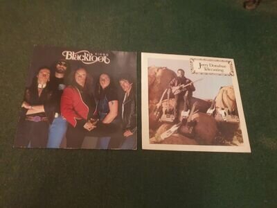 Job lot 7 rock LPs Blackfoot, Jerry Donahue, Driver,